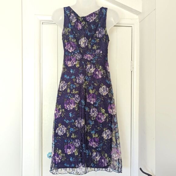 VTG Necessary Objects 90sY2K Mesh Lace Feminine Fairycore Whimsigoth Dress S - Picture 5 of 8